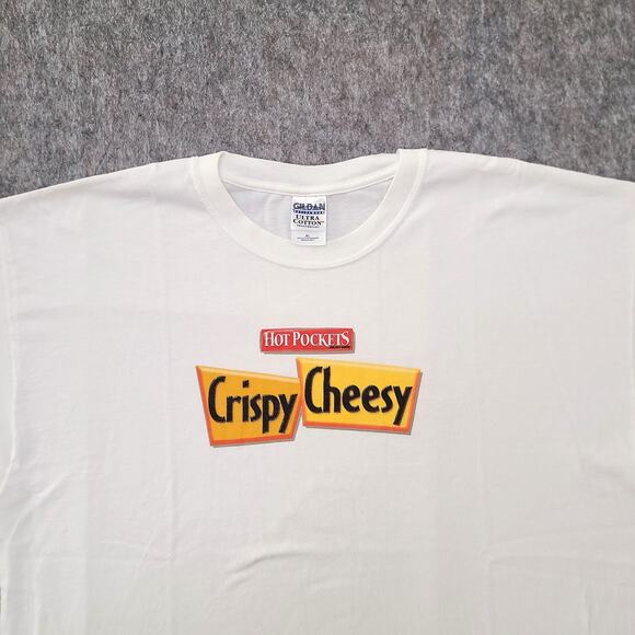 Y2K Hot Pockets Mens Extra Large Promo Shirt Ultra Cotton Heavyweight - Picture 2 of 6